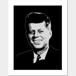 John F. Kennedy Black and White Posters and Art